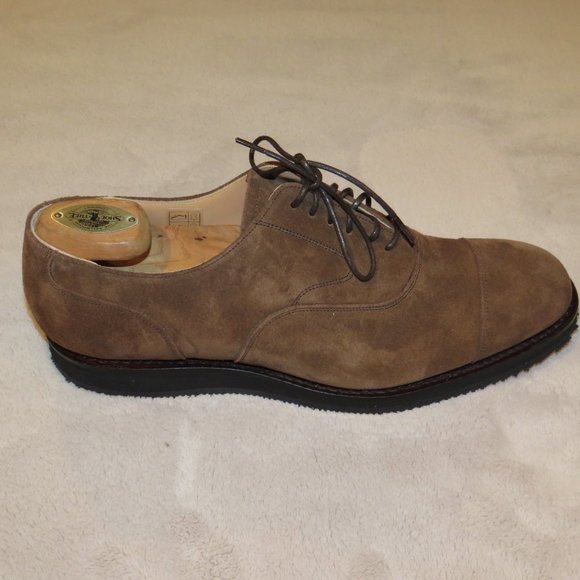 Church\'s Lancaster Wedge Brown Suede Captoe Derby US 8.5 F NWB main image 10